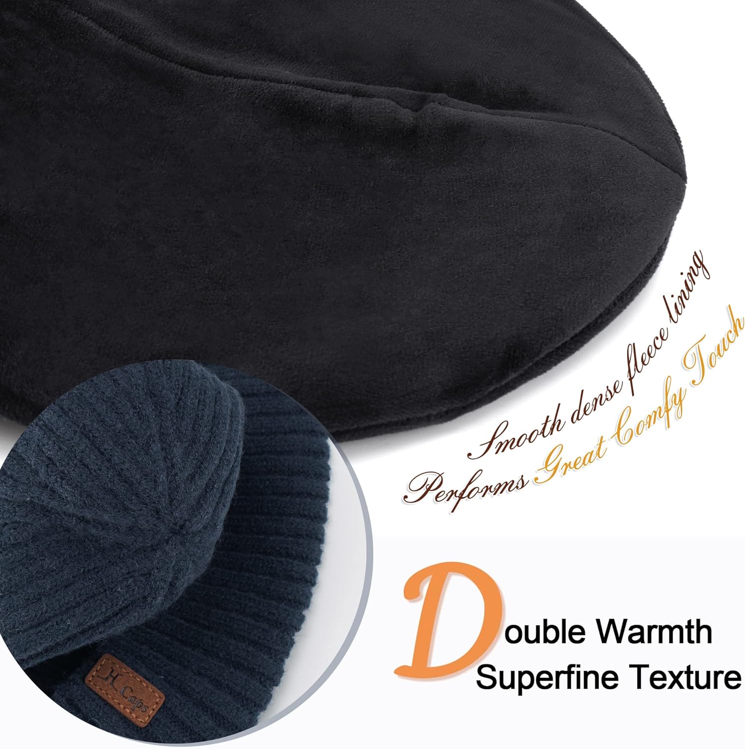 FZ FANTASTIC ZONE Mens Winter Warm Beanie Hats Knitted Slouchy Skull Caps with Fleece Lined for Women Men Cold Weather - Image 3